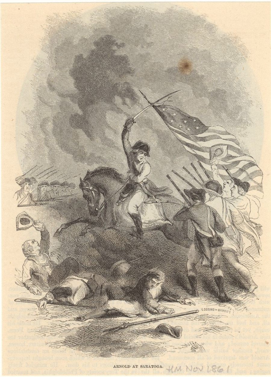 The Miriam and Ira D. Wallach Division of Art, Prints and Photographs: Picture Collection, The New York Public Library. “Arnold at Saratoga” New York Public Library Digital Collections.